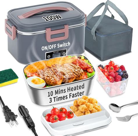 electric portable lunch box|best 12v heated lunch box.